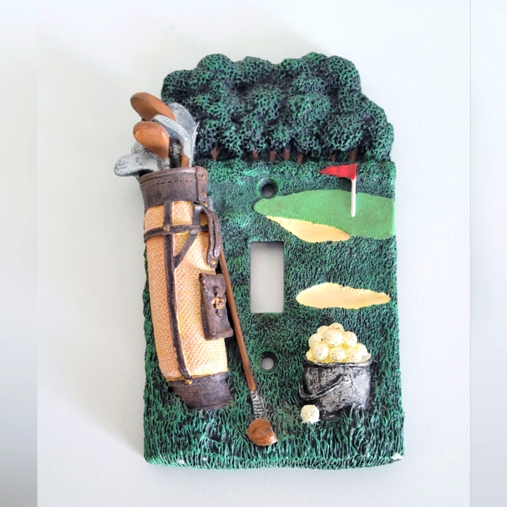 Golf Themed Light Switch Cover